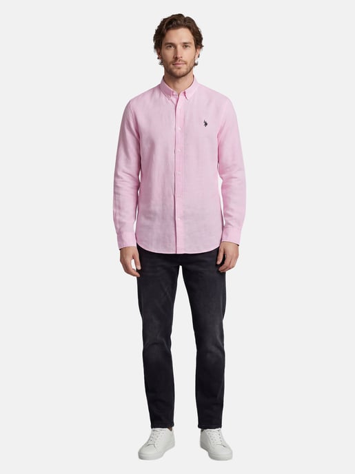 U.S. Polo Assn. Herren Leinenhemd aus Leinen-Baumwollmix - Image 5