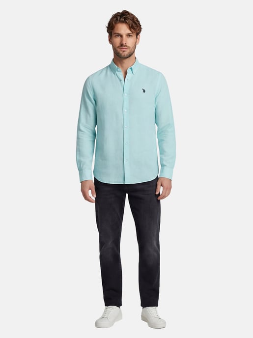 U.S. Polo Assn. Herren Leinenhemd aus Leinen-Baumwollmix - Image 5