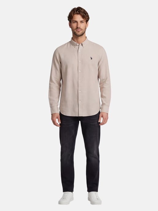 U.S. Polo Assn. Herren Leinenhemd aus Leinen-Baumwollmix - Image 5