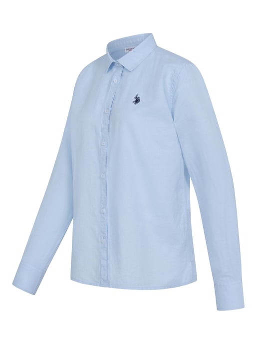 U.S. Polo Assn. Damen Leinenshirt aus Leinen-Baumwollmix - Image 2