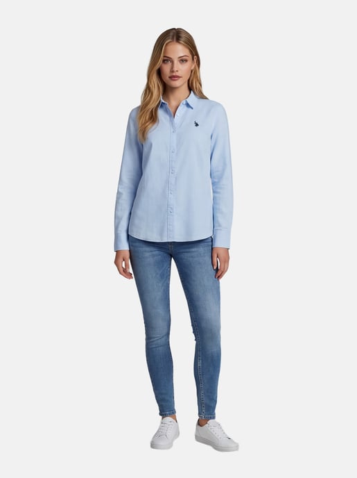 U.S. Polo Assn. Damen Leinenshirt aus Leinen-Baumwollmix - Image 4
