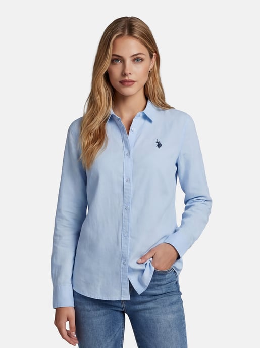 U.S. Polo Assn. Damen Leinenshirt aus Leinen-Baumwollmix - Image 5