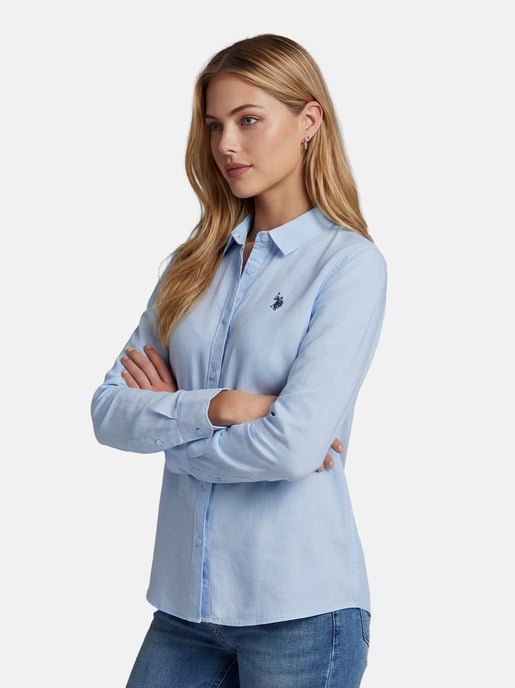 U.S. Polo Assn. Damen Leinenshirt aus Leinen-Baumwollmix - Image 6