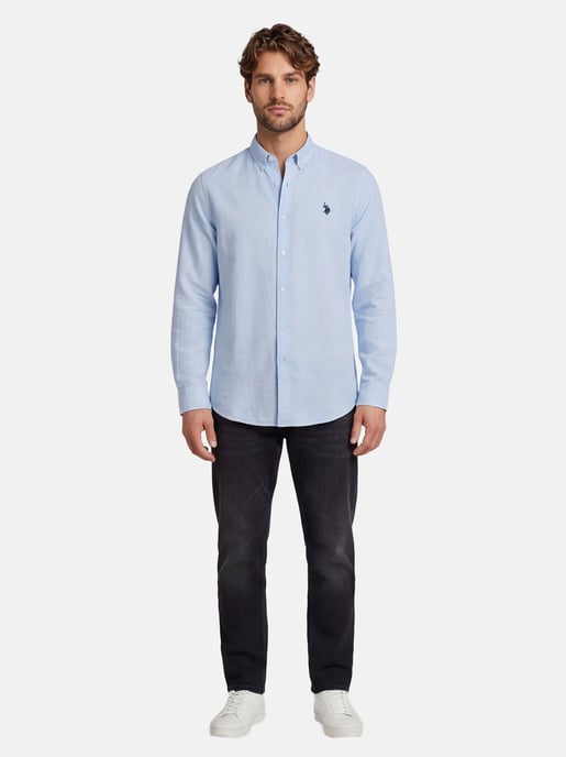 U.S. Polo Assn. Herren Leinenhemd aus Leinen-Baumwollmix - Image 5