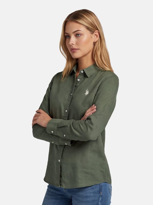 U.S. Polo Assn. Damen Leinenshirt aus Leinen-Baumwollmix - Image 6