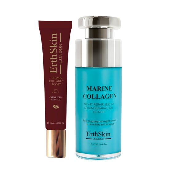 Marine Collagen Nacht Reparaturserum 30ml + Retinol Collagen Boost Augencreme 20ml - Image 1