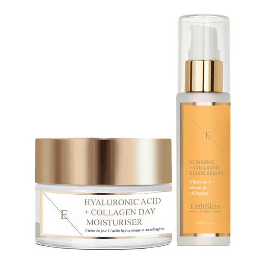 Vitamin C + Kollagen Elixier Serum 60ml + Hyaluronsäure & Kollagen Tagescreme 50ml - Image 1
