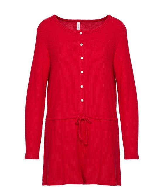 Hunkemöller Combinaison de pyjama courte en jersey côtelé - Image 4