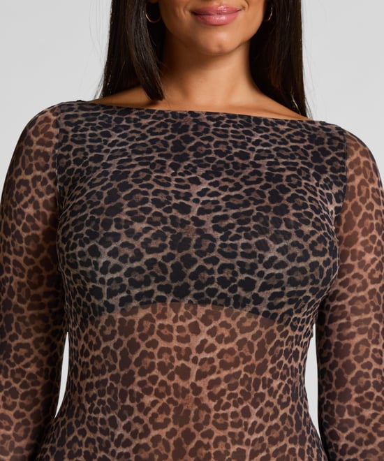 Hunkemöller Body à manches longues léopard Tara - Image 2