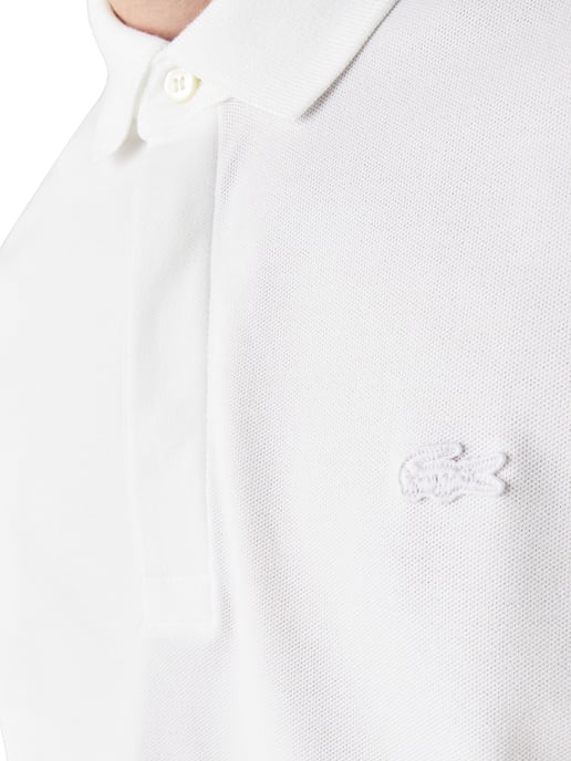 Lacoste Weiß Paris Regular Stretch Baumwolle Piqué Polo Shirt - Image 2
