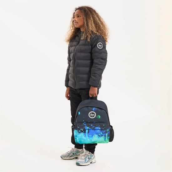 Kinder Pufferjacke für Mädchen und Jungen, schwarze, gefütterte, warme Kapuzenjacke - Image 5