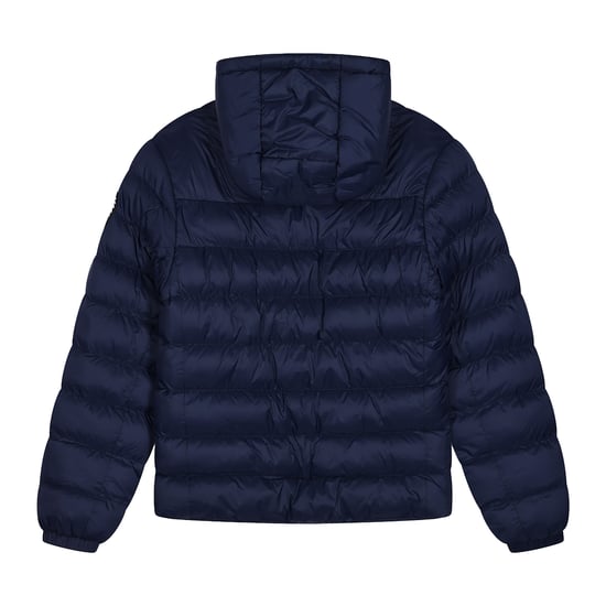 Kinder Pufferjacke für Mädchen und Jungen Navy Kapuzenwarmer Steppmantel - Image 2