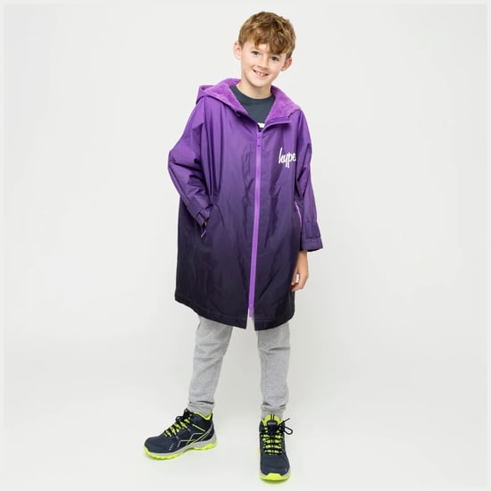 Kinder Wechselrobe Lila Ombre Jungen und Mädchen Kapuzen-Schwimmmantel - Image 4
