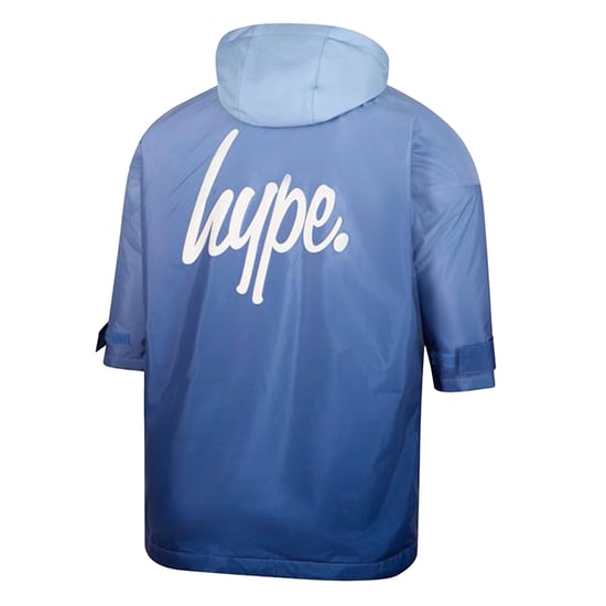 Kinder-Wechselumhang für Mädchen und Jungen, blauer Ombre-Fleece, warmer Schwimmmantel - Image 2