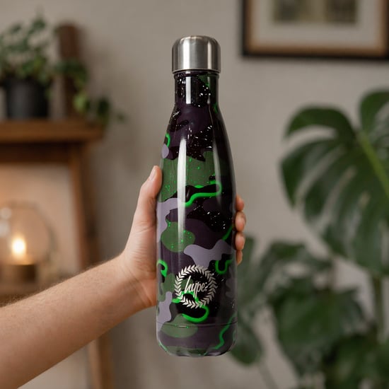 500 ml Thermosflasche | Grünes Camouflage Edelstahl isoliert auslaufsicher - Image 5