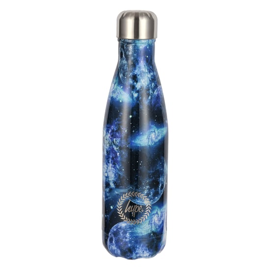 Thermowasserflasche Multi Mondmotiv | Blaue Edelstahl Auslaufsichere Flasche - Image 1