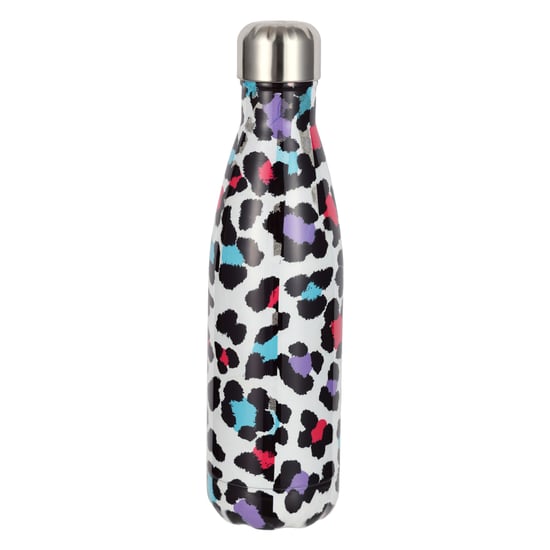 Thermowasserflasche Silber Leopardenmuster | Edelstahl Auslaufsichere Flasche - Image 2