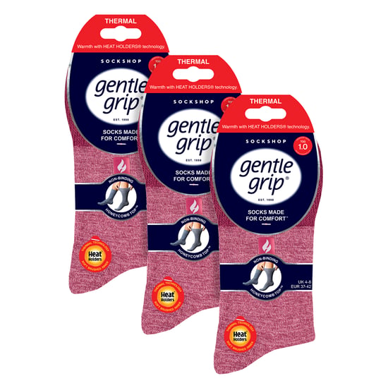 3er-Pack Damen Thermosocken Warme Winter Crew-Socken mit gebrushtem Innenfutter - Image 2