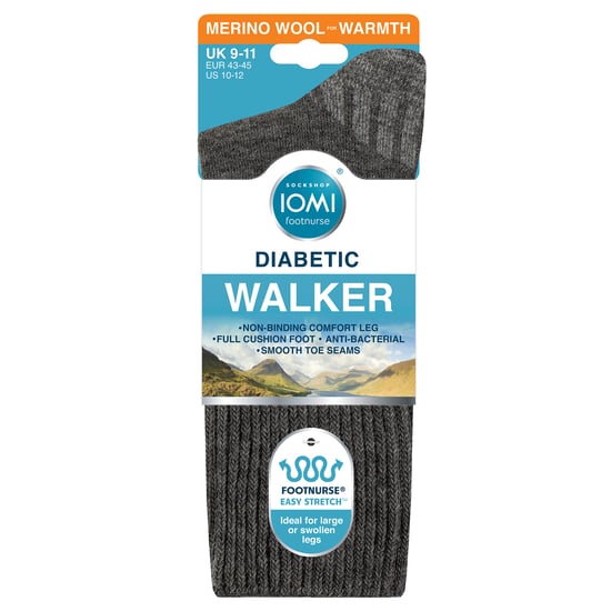 Diabetiker-Wollwander-Socken für Herren | Extra breite gepolsterte Wandersocken - Image 2