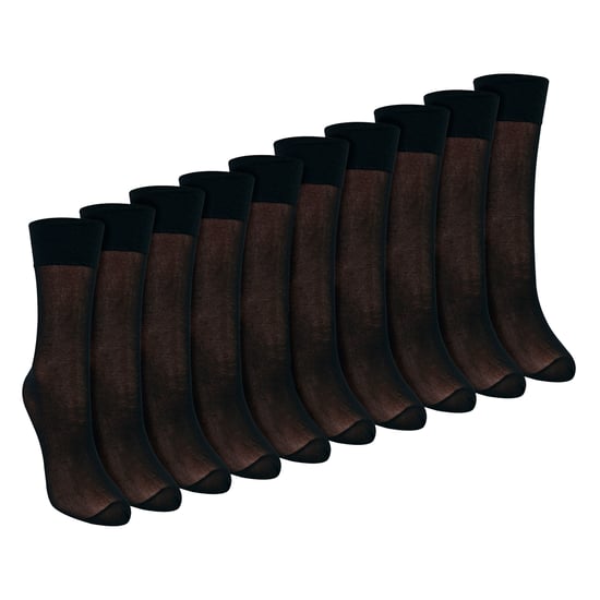 10er-Pack Damen Knöchelhohe Pop-Socken 15 Denier Leichte Durchsichtige Socken - Image 1