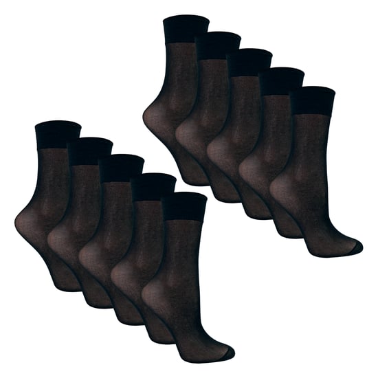 10er-Pack Damen Knöchelhohe Pop-Socken 15 Denier Leichte Durchsichtige Socken - Image 3