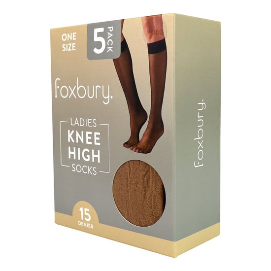 5er Pack Damen Kniestrümpfe 15 Denier Leichte transparente Socken - Image 2