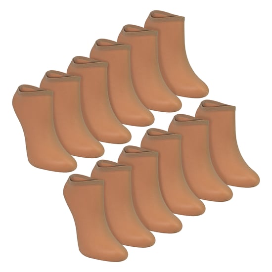 12er Pack Damen Unsichtbare Pop-Socken 15 Denier Leichte No-Show Socken - Image 1