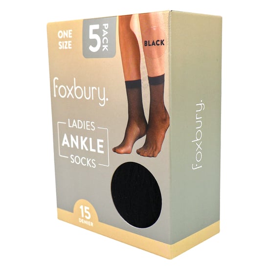 5er-Pack Damen Knöchelsocken 15 Denier Leichte Transparente Socken - Image 2