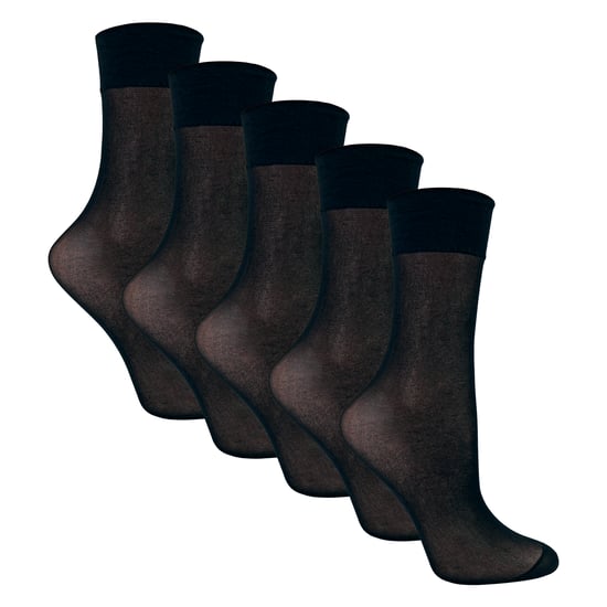5er-Pack Damen Knöchelsocken 15 Denier Leichte Transparente Socken - Image 3