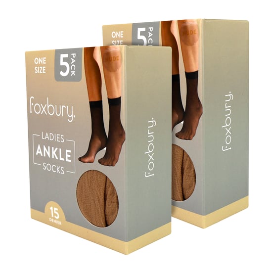 10er Pack Damen Knöchelsocken 15 Denier Leichte Transparente Socken - Image 2