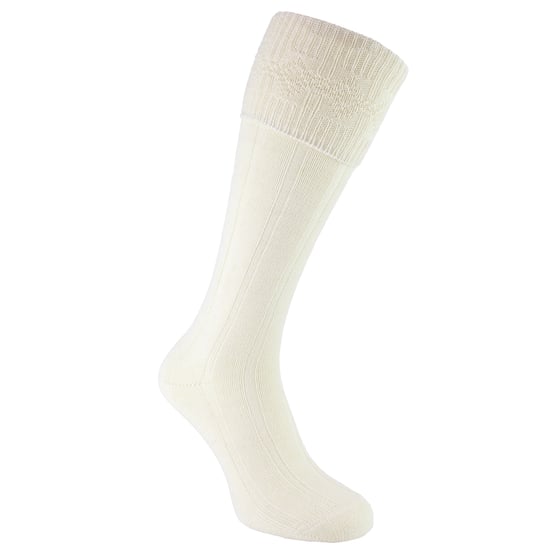 1 Pack Herren Woll-Kniehohe Creme Kilt-Socken - Image 4