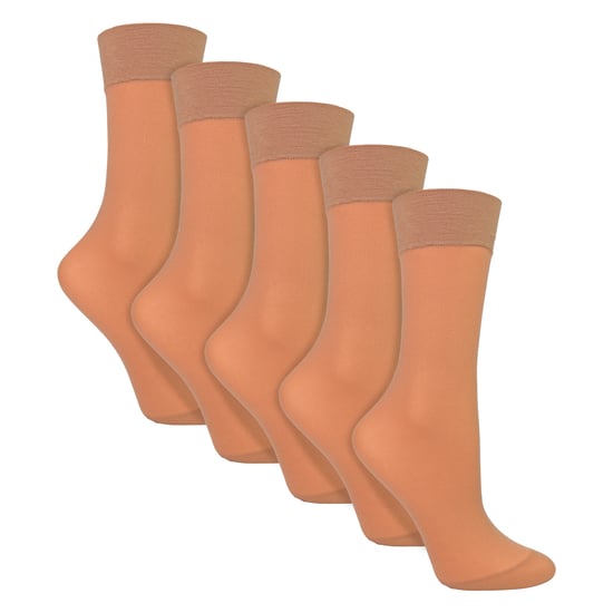 5er-Pack Damen Knöchelsocken 15 Denier Leichte Durchsichtige Socken - Image 3