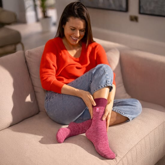 Damen Thermo HoneyComb Top Socken ohne Gummiabschluss - Image 4