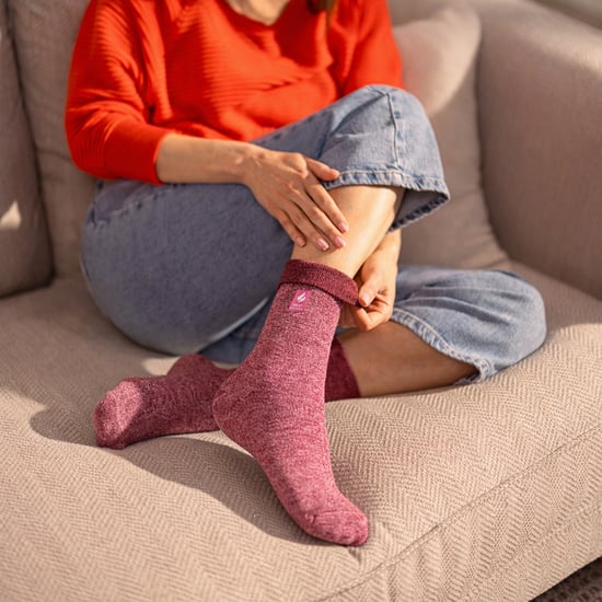 Damen Thermo HoneyComb Top Socken ohne Gummiabschluss - Image 5