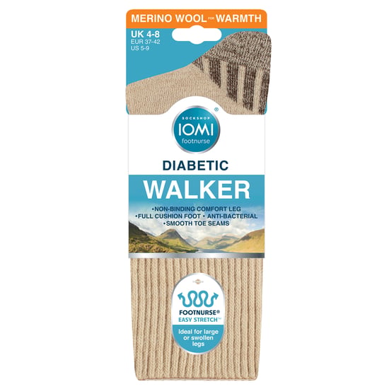 Diabetiker Wollwanderstrümpfe für Herren | Extra breite gepolsterte Wandersocken - Image 2