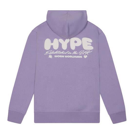 Mädchen Hoodie Kinder Lila Legeres Sweatshirt Weicher Grafik-Rückendruck - Image 2