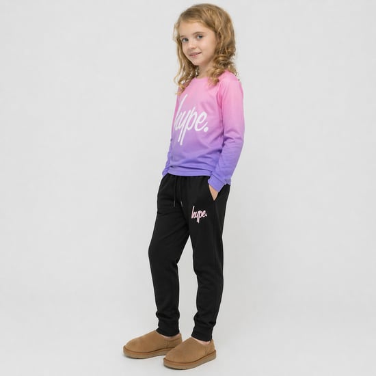 Mädchen Jogginghosen Kinder Schwarz Legere Sweatpants Weiche Bündchen Lounge-Hosen - Image 5