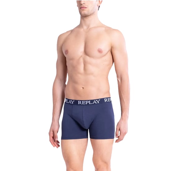 Replay - Boxershorts für Herren (2er-Pack) (Dunkelblau/Weiß) - Image 3
