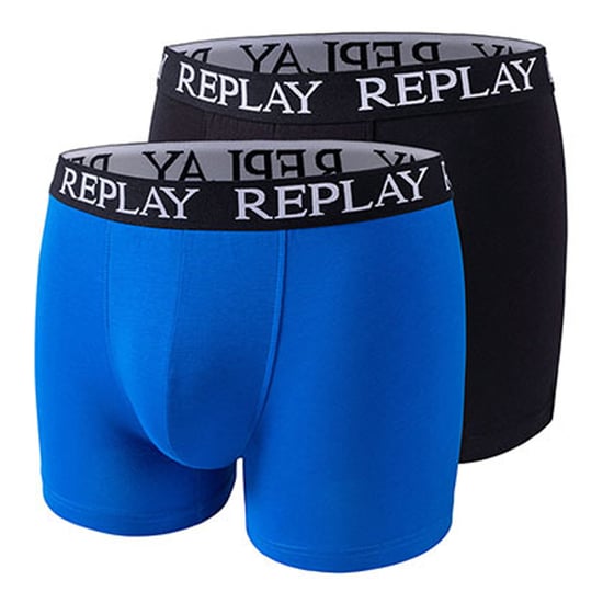 Replay - Boxershorts für Herren (2er-Pack) (Türkis/Schwarz) - Image 2
