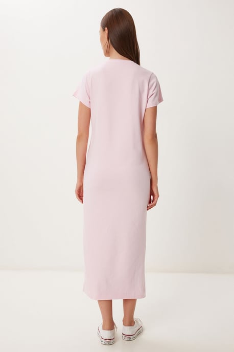 Slim Fit Midi-Kleid mit Seitenschlitz - Image 4