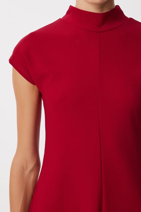 A-Linien-Midikleid mit halbem Rollkragen - Image 4