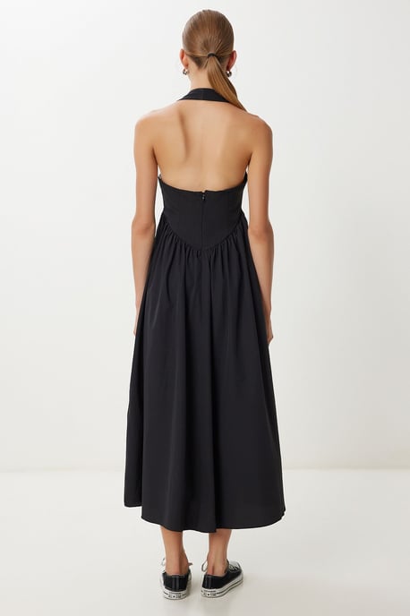 Schlankes Midi-Kleid mit quadratischem Kragen - Image 6