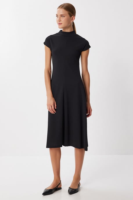 A-Linien-Midikleid mit halbem Rollkragen - Image 2