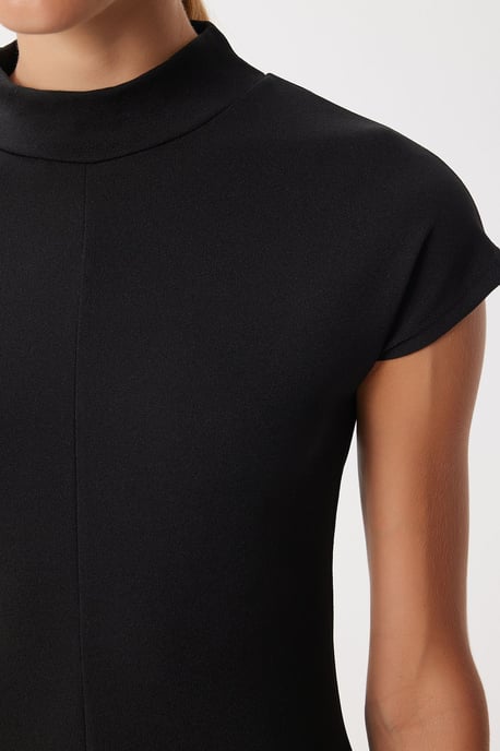 A-Linien-Midikleid mit halbem Rollkragen - Image 4