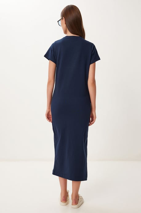 Slim Fit Midi-Kleid mit seitlichem Schlitz - Image 4