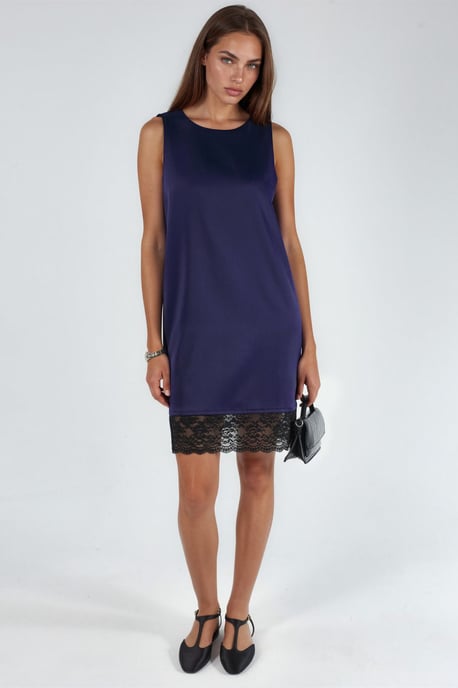 Satinsommerkleid mit Spitze_DETAIL - Image 4