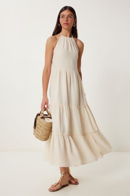 Rüschenträger Maxi-Kleid - Image 3