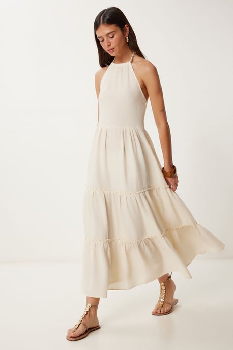 Rüschenträger Maxi-Kleid - Image 4