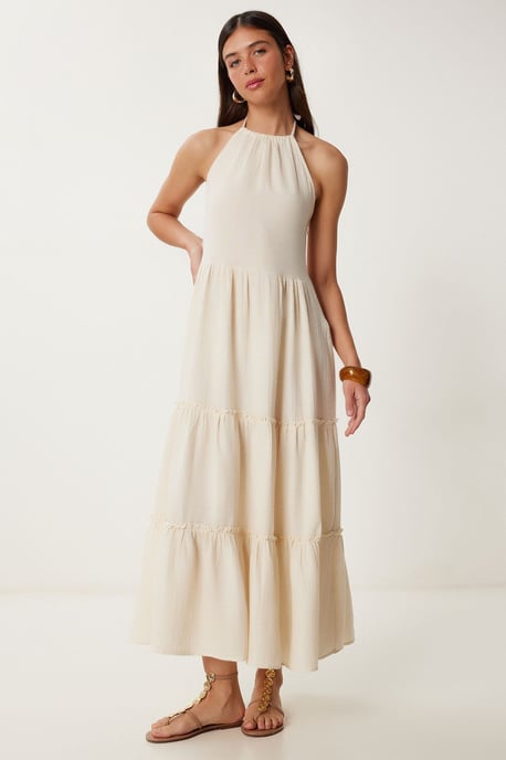 Rüschenträger Maxi-Kleid - Image 5
