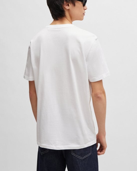 HUGO Red Logo Sustainable T-Shirt - White - Image 2